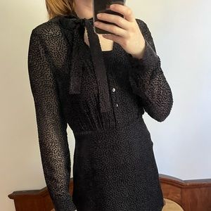 L’AGANCE navy mini dress